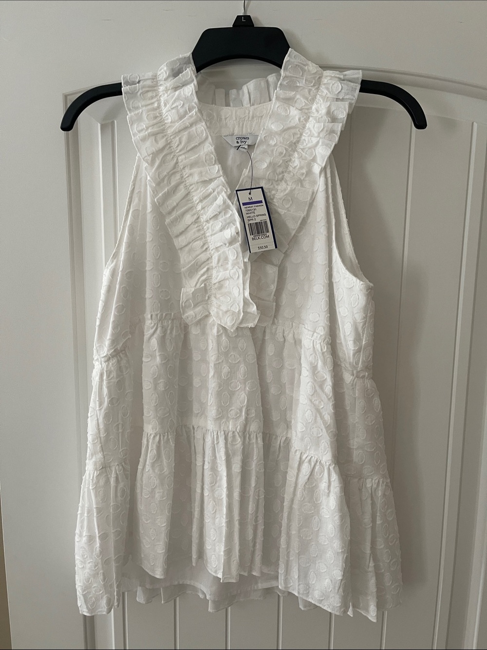 Womens Crown and Ivy sleeveless tunic top